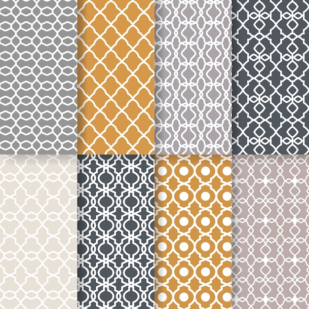 Seamless geometric patterns. Elegant print design for carpets. Transparent background