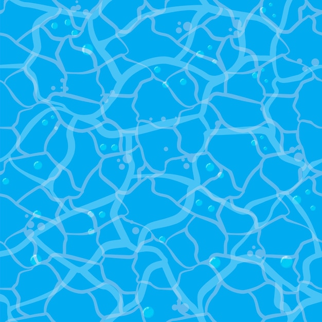 Seamless pattern of blue swimming pool Texture of water