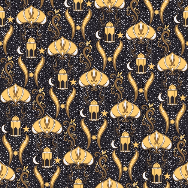 seamless pattern icon islamic pattern for fabric textile or paper