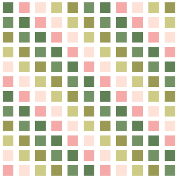 Vector a seamless pattern of squares with green and pink squares