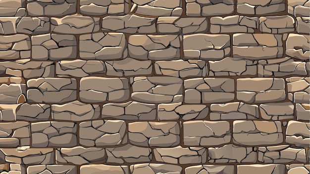 Vector seamless pattern or texture of a stone wall