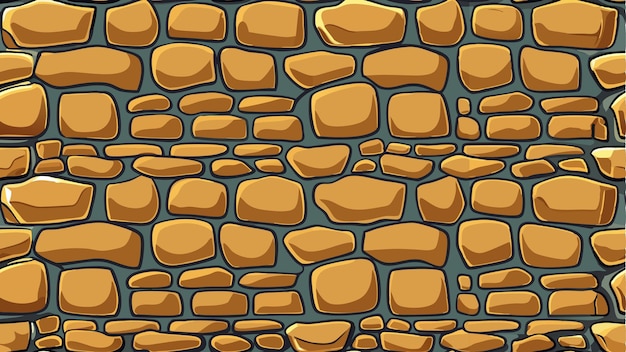 Vector seamless pattern or texture of a stone wall