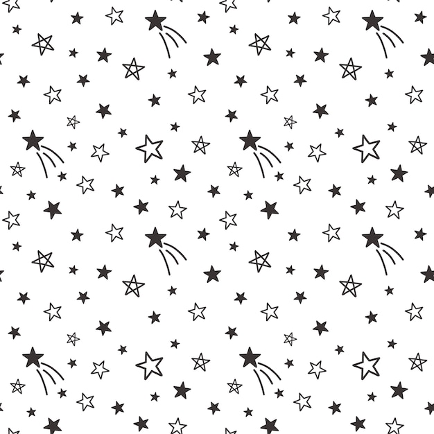 Seamless pattern with Stars