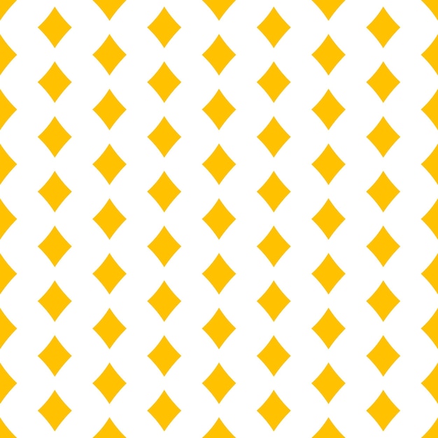 Vector seamless pattern with yellow rhombuses