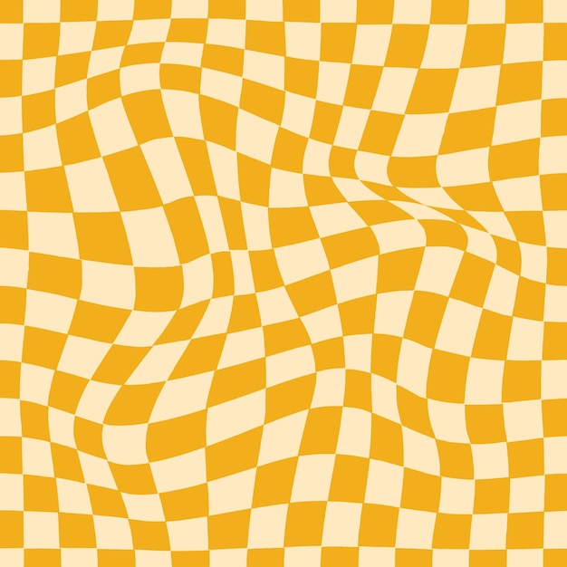 Vector seamless y2k checkerboard design with a retro feel featuring groovy geometric grids