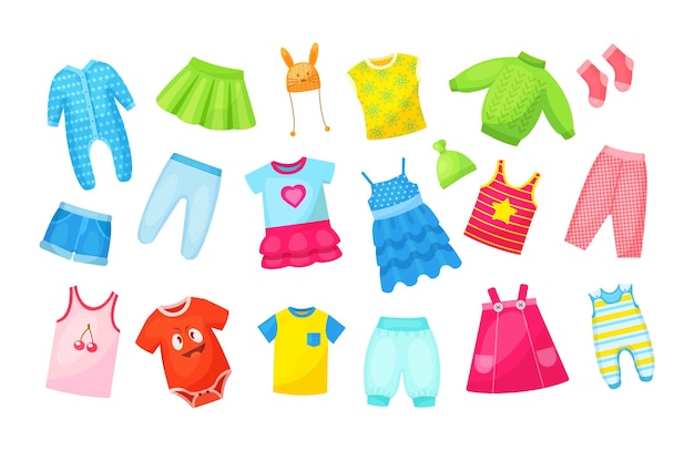 Seasonal childish clothes set  Stylish wear baby pants dress overalls tshirt sweater trousers