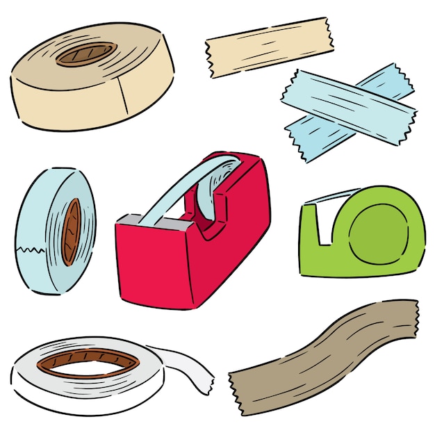 set of adhesive tape