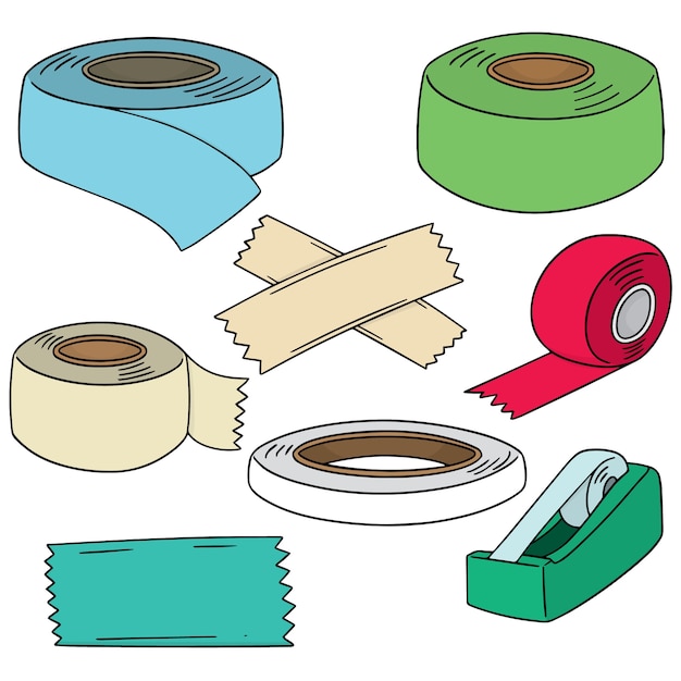 set of adhesive tape