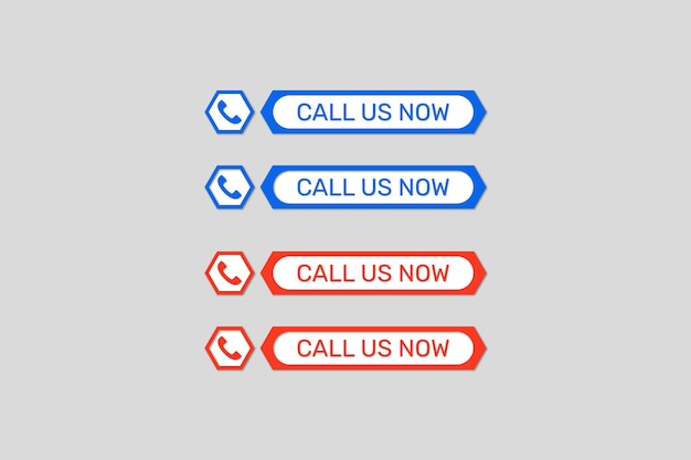 Vector set of all us now buttons