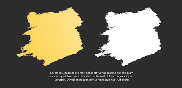 Vector set of brush stroke