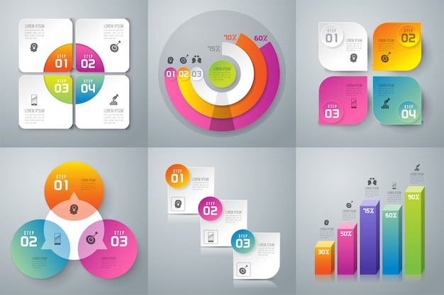 Set of business infographics