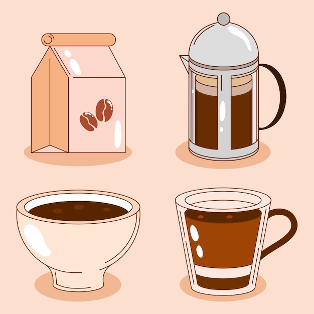 Set of coffee