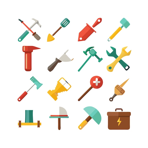 Vector set of construction icons