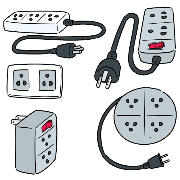 set of electric plug