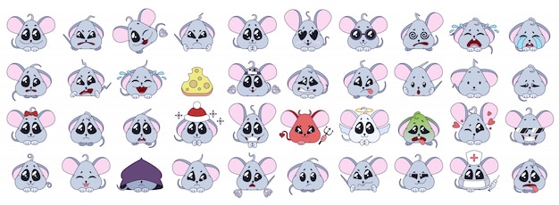 The set of emotions the mouses.