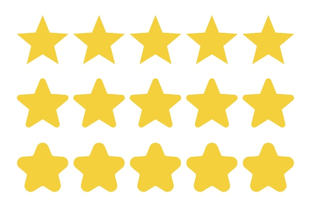 Set Of Five Stars