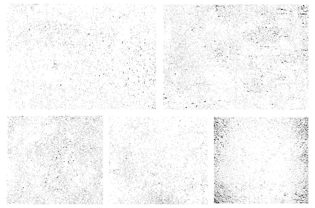 Set of grunge overlay textures