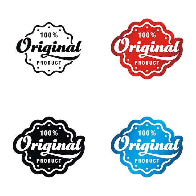 Vector set of logos from the original label badge designs