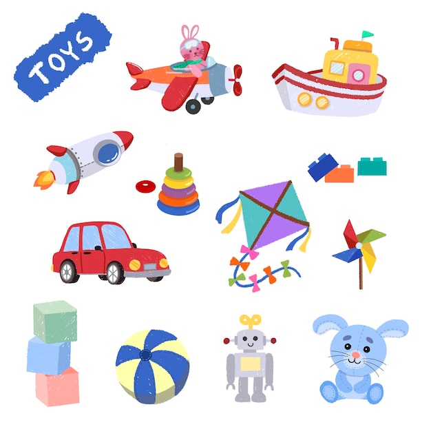 set of toys for children