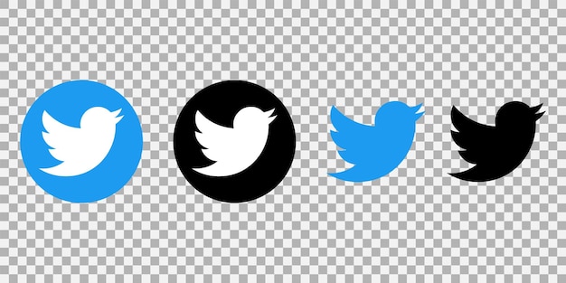 Set of Twitter icons.Social Media icon