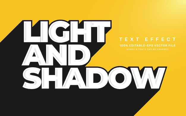 Vector shadow text effect