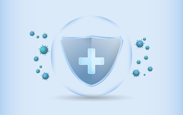 Shield protection from virus to enter