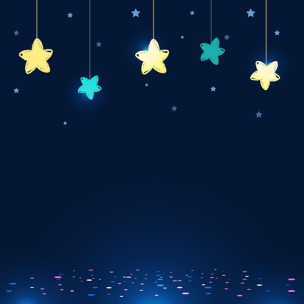 Shining stars background