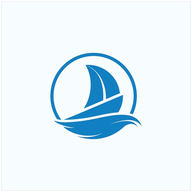 Ship boat logo design