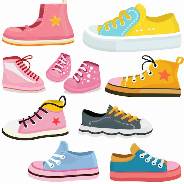 Vector shoe vector footwear design illustration icon fashion isolated style foot casual shoes s