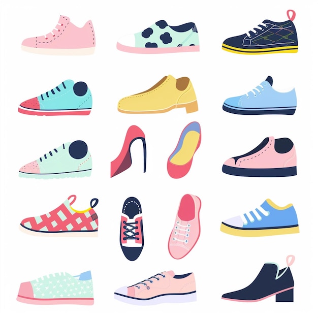 Vector shoe vector footwear design illustration icon fashion isolated style foot casual shoes s