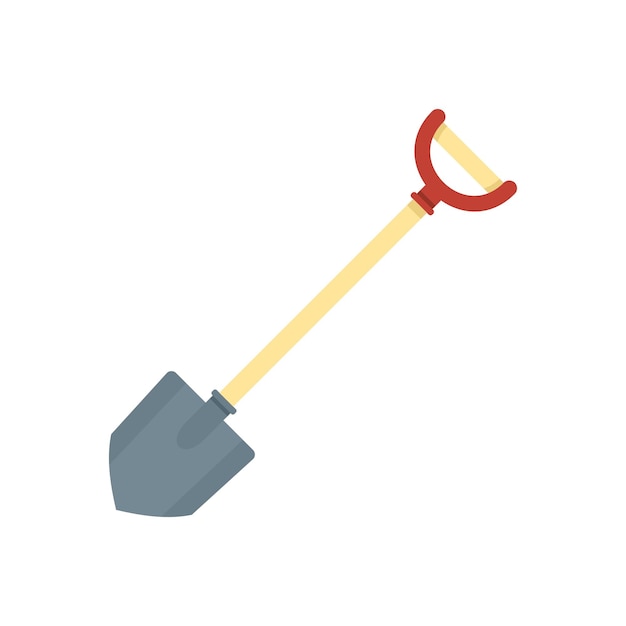 Vector shovel icon flat illustration of shovel vector icon for web design