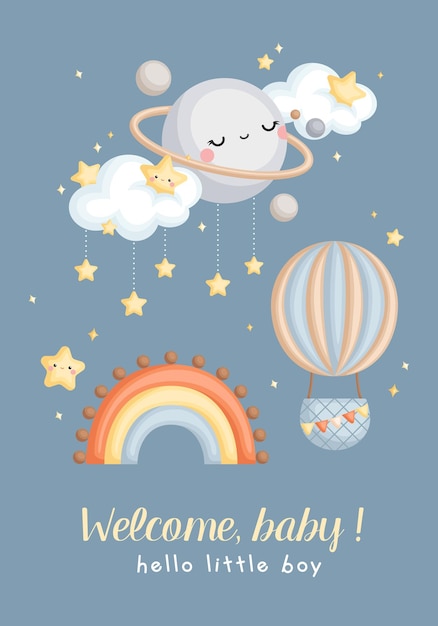 Simple Baby Boy Card