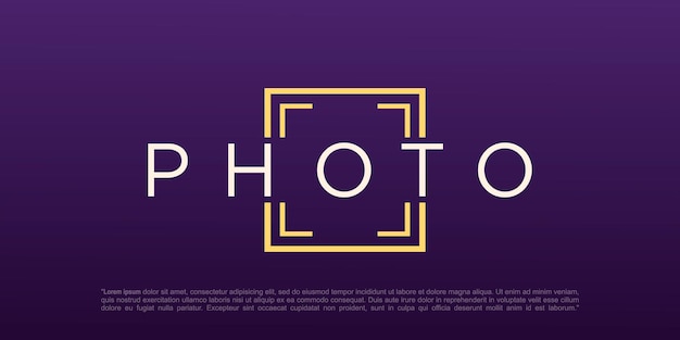 Simple camera photography logo icon vector template