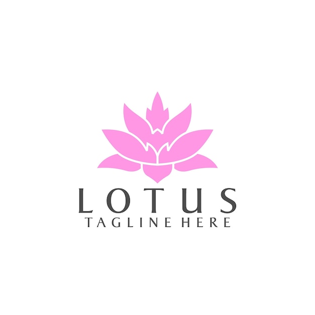 Simple Logo of Lotus Stock Vector for Business and Branding