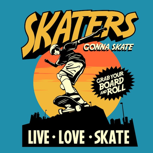 Skaters Comic cover graphic