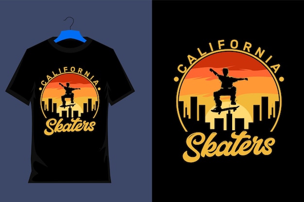 Skaters Retro Vintage T Shirt Design