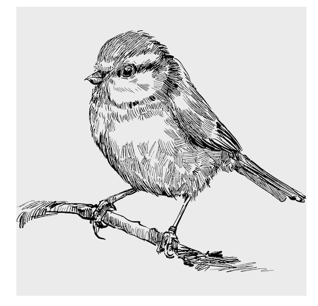 Sketch of bird