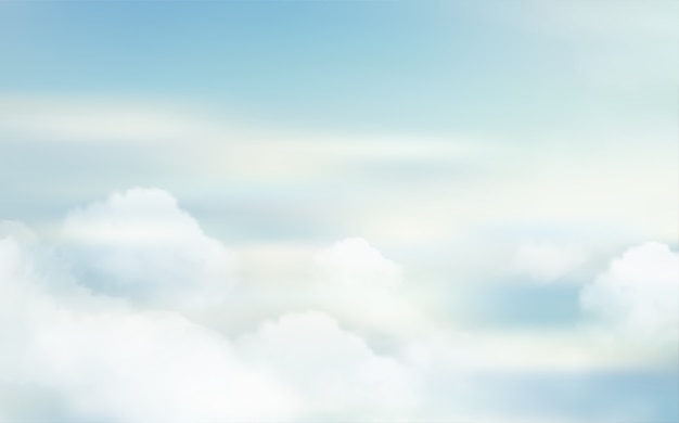 Vector sky nature landscape background