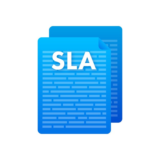 Vector sla  service level agreement commitment between a service provider