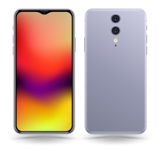 Smartphone back and front