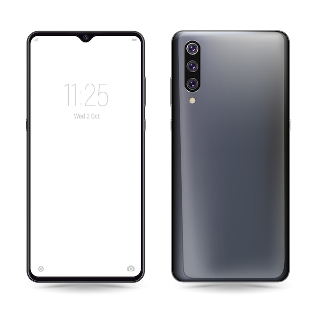 Smartphone back and front