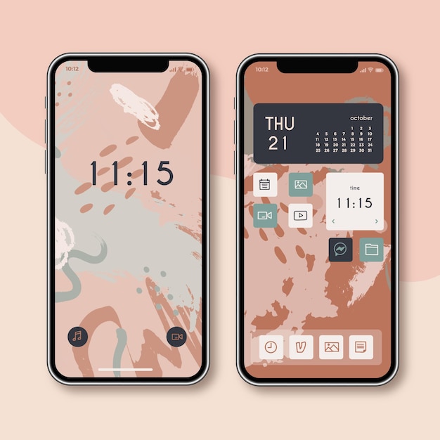 Vector smartphone home screen