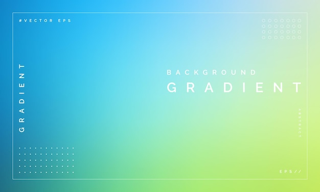 Vector smooth blue to green gradient background