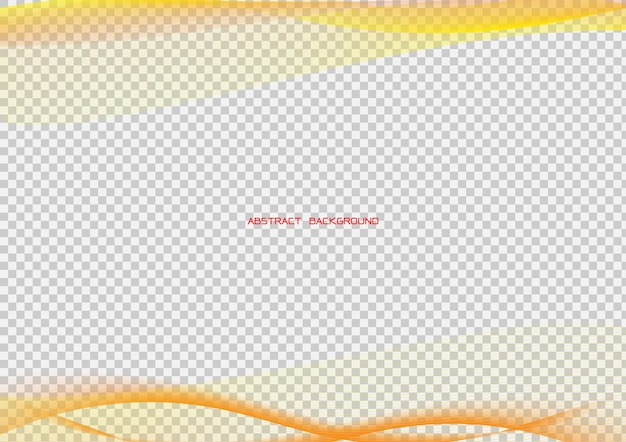 Smooth orange color wave line with solft light backgroundmodern abtract template