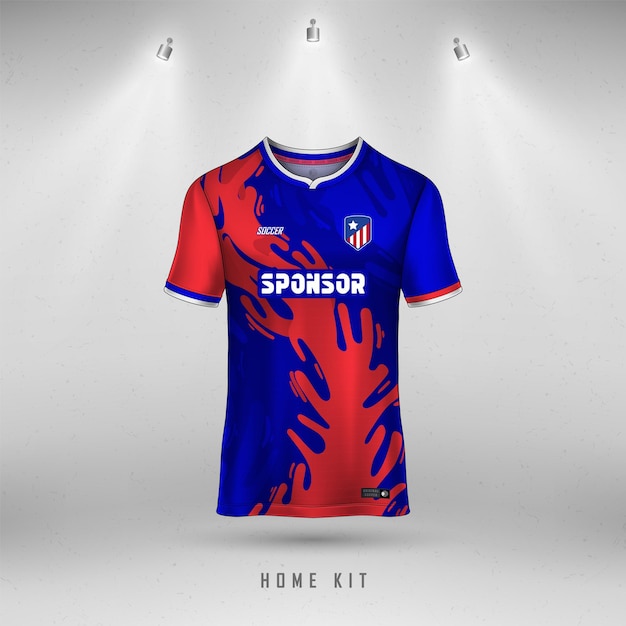 Soccer jersey design for sublimation, sport t shirt design