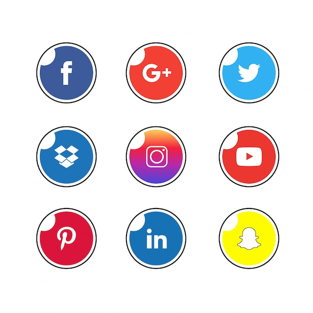 Vector social icon set