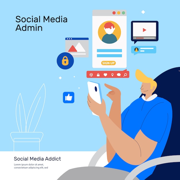 Social Media Admin Doing Client Service