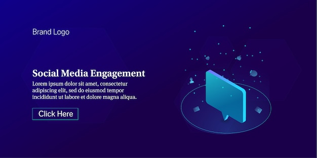 Social media engagement concept