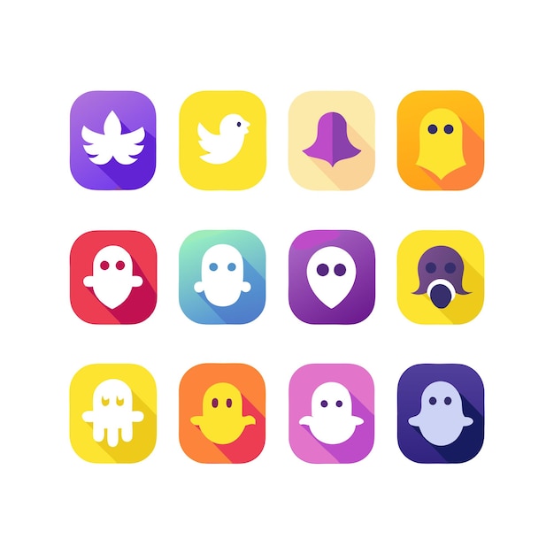 Social Media Icons set concept