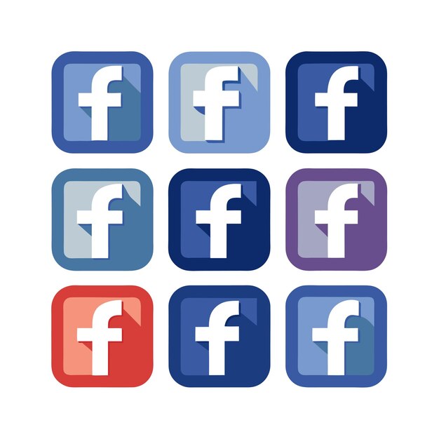 Social Media Icons set concept